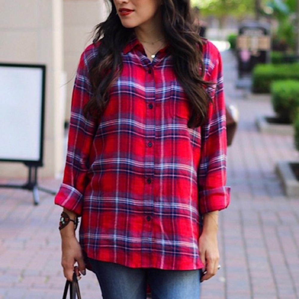 FLANNEL BUTTON DOWN SHIRT